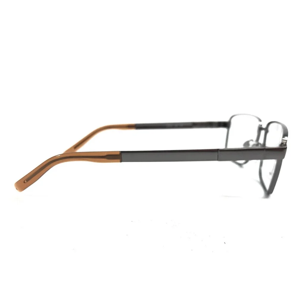 Safilo Elasta Eyeglasses Frames SA1031 LN4 Gunmetal Rectangle Wire Rim 57-17-140